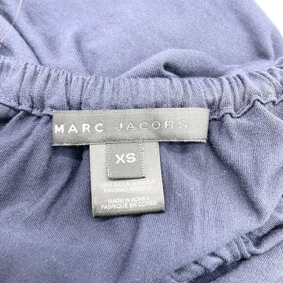 Marc Jacobs Womens Dress XS One Shoulder Navy Modal Rayon Softcore Balletcore - Picture 7 of 10